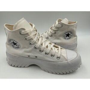 Converse Chuck Taylor All Star Lugged 2.0 High Top White Platform  Womens 9